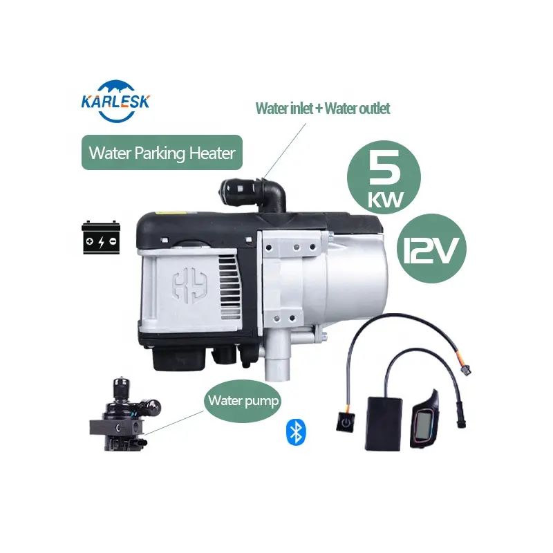 Wholesale Similar To Webasto Parking Liquid Water Heater 5kw 12V Suitable For Bus Truck RV Campervan Car Heater