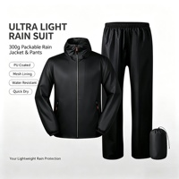 Ensemble imperméable deux pièces ultra-fin pour homme et femme, pantalon et veste de moto, randonnée en plein air, imperméable et respirant