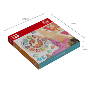 Jouet d'apprentissage Montessori en bois en forme de lion, horloge de tri, puzzle éducatif pour la numération et la cognition du <span class=keywords><strong>temps</strong></span> pour enfants - Product Image 6