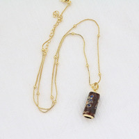 NM1408 Collar con colgante de esmalte chapado en oro de 18k, inspirado en aperitivos de Venezuela, con diseño de comida divertida, PAN Pirulin y lata de refresco