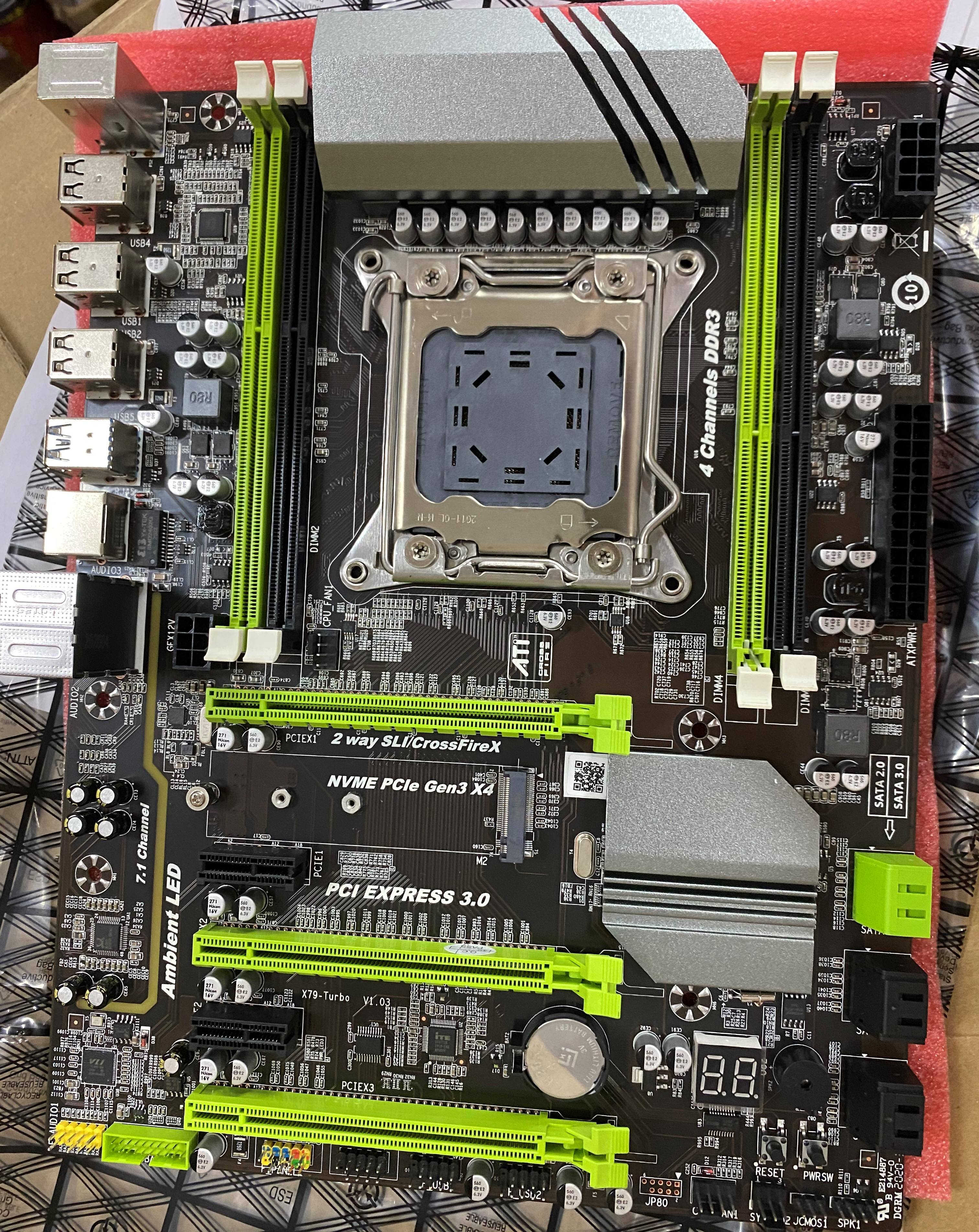 Motherboard X79 Turbo Support Socket 2011 Xeon CPU ATX Architecture