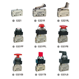 Vannes pneumatiques série STNC G321, vanne mécanique manuelle à deux positions et trois voies avec capacité réglable, divers diamètres - Product Image 3