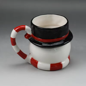 Personalizzato carino pupazzo di neve in ceramica di Capodanno regali da caffè tazza di buon natale per amici uomini e donne padre madre - Product Image 3