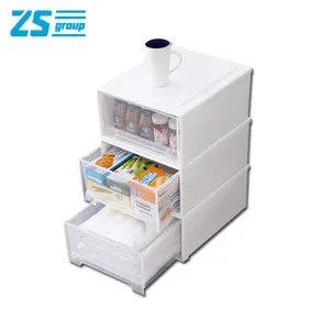 Transparent drawer type storage box plastic household clothes clothes sorting box wardrobe underwear storage box