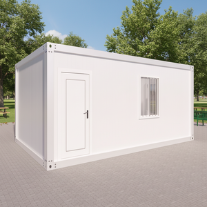 Casa Prefabricada de 20 pies, Casa Contenedor Portátil, Panel Sándwich Ignífugo, Diseño de Paquete Plano, Uso como Apartamento/Oficina/Almacén - Product Image 1