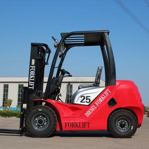 Truk Diesel 2.5t CE ISO dengan Penggeser Samping yang Dapat Disesuaikan dan Penyesuaian Garpu Otomatis, Tinggi Angkat 3000mm, Forklift Diesel 3 Ton - Product Image 2