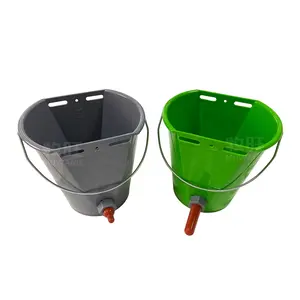 Factory Supply Farm Cow Calf Feeding Plastic Feed Bucket With Teats For Sale