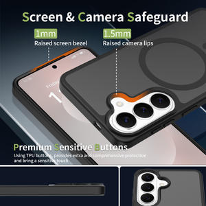 Nueva Funda Magnética para Teléfono con Sensación de Piel de 2.0 mm para <span class=keywords><strong>Samsung</strong></span> S26 Ultra, Carga Inalámbrica, Resistente <span class=keywords><strong>a</strong></span> Golpes, para <span class=keywords><strong>Samsung</strong></span> S26 Plus - Product Image 3