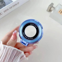 Support de bague de doigt scintillant de luxe, support mobile magnétique en strass diamant, béquille de rotation magnétique du chargeur sans fil