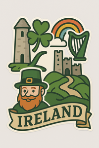 Imán de Resina 3D de Tamaño Mediano con Diseño Irlandés de la Suerte, Recuerdo de <span class=keywords><strong>Irlanda</strong></span>, Venta al por Mayor - Product Image 6