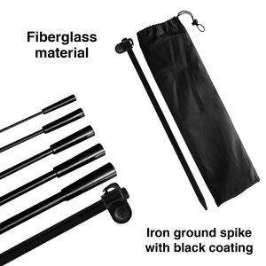 Kit drapeau à plumes double face pour la publicité alimentaire comprenant des piquets de sol et des poteaux promotionnels commerciaux - Product Image 5