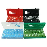 Coloful Domino with Plastic, Red, Green, Blue, Black