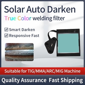 Máscara de Soldadura TIG MIG MMA con Oscurecimiento Automático Solar, Gran Visión, 4 Sensores de Arco, DIN5-DIN13, Ventana Grande de Color Real - Product Image 2