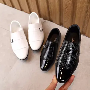 Chaussures design en cuir pour enfants, baskets décontractées et à la mode, nouvelle collection 2021 pour garçons