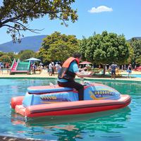 Bateau gonflable de flotteur de piscine avec le bateau gonflable marin de moto de moteur Mini bateau à réaction gonflable pour l'équipement d'activités de l'eau