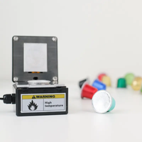 Mini-scelleuse sur mesure pour petits contenants en plastique et aluminium, machine à sceller à chaud pour capsules DIY