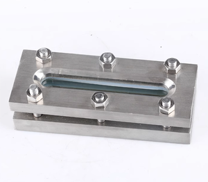 مؤشر مستوى الزيت المستطيل الطويل من الفولاذ المقاوم للصدأ من الدرجة الغذائية زجاج رؤية بيضاوي/مستطيل للصهريج - Product Image 5