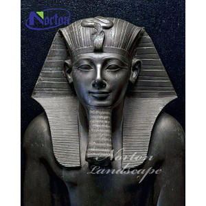 Statue de pharaon en marbre noir grandeur nature, sculpture égyptienne en pierre, fabrication <span class=keywords><strong>Norton</strong></span>, à vendre - Product Image 4