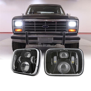 Faros LED Cuadrados de 5x7 Pulgadas para Accesorios de Ford <span class=keywords><strong>Bronco</strong></span> 1980-1986, Luces de Proyector para <span class=keywords><strong>Bronco</strong></span> de 3ª Gen 1982 1983 1984 <span class=keywords><strong>1985</strong></span> - Product Image 1