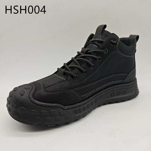 Botas de Senderismo HY, Suela de Goma de Alta Elasticidad, Color Marrón/<span class=keywords><strong>Negro</strong></span>, Botas de Montaña Deportivas, Zapatos de Entrenamiento de Cuero Vacuno con Costuras HSH004 - Product Image 3