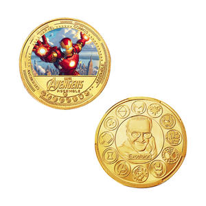 5 Monedas Conmemorativas de Oro con Temática de Películas de Marvel, Colección y Regalo de Monedas Bañadas en Oro de los Vengadores - Product Image 2