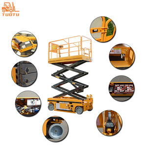 Elevador de Tijera Móvil Eléctrico Hidráulico de 8m/10m/12m, Equipo de Elevación <span class=keywords><strong>para</strong></span> Construcción de Uso Pesado, Precio de Fábrica - Product Image 4