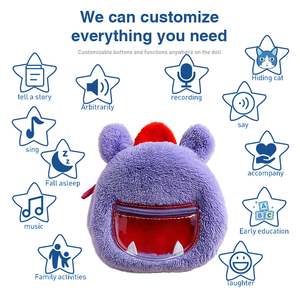 Porte-monnaie pour enfants mignons petit portefeuille personnalisé en peluche dessin animé portefeuille clé sac avec logo porte-monnaie en peluche - Product Image 2