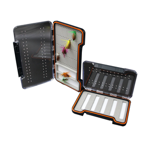 Fishing lure tool ABS shell EVA Inner pad Clear plastic fly fishing flies box
