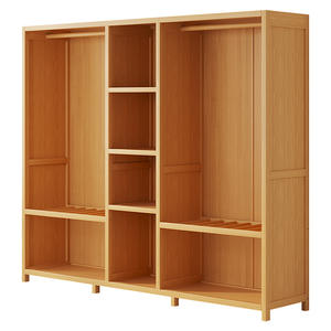 <span class=keywords><strong>Armoire</strong></span> Moderne Simple en Bambou pour Chambre à Coucher – Meuble Économique pour Logement Locatif, Rangement Durable et Anti-Poussière - Product Image 6