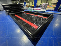 Tapis de lavage de voiture gonflable robuste, tapis de protection de sol en plastique pour garage