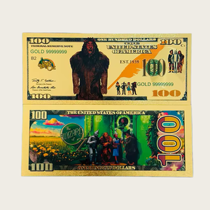Nouveauté 2026 : Billet de banque plaqué or « Le <span class=keywords><strong>Magicien</strong></span> <span class=keywords><strong>d</strong></span>'<span class=keywords><strong>Oz</strong></span> » (4 modèles) – Idéal pour les cadeaux - Product Image 4