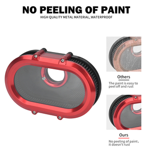 Filtre à air d'admission pour moto avec anneaux de remplacement pour <span class=keywords><strong>Harley</strong></span> Sportster XL 883 <span class=keywords><strong>1200</strong></span> Iron 48 Custom <span class=keywords><strong>Roadster</strong></span> 2004-22 - Product Image 4