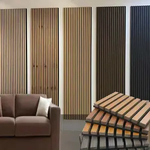 Hệ số hấp thụ cách âm cao akupanel Pet acousound Acoustic acoust gỗ Veneer Bảng điều khiển MDF slat Bảng điều khiển âm thanh