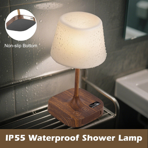 Large Capacity Table <b>Lamp</b>, IP55 Waterproof Cordless Shower <b>Lamp</b>, Rechargeable Dimmable LED Bath Light for Bathroom Camping - Product Image 5