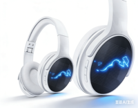 Casque sans fil à LED avec recharge solaire, casque supra-auriculaire 6.0 avec carte TF
