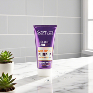 Shampoo <span class=keywords><strong>pour</strong></span> <span class=keywords><strong>cheveux</strong></span> blonds argentés, <span class=keywords><strong>soin</strong></span> colorant sans ammoniaque, marque privée, Softsub, 200 ml - Product Image 4