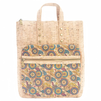 Sac à dos femme en Liège léger avec poignée grande capacité sac ordinateur écologique pour déplacement quotidien