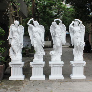 Giardino a grandezza naturale in resina scultura in fibra di vetro angelo alato <span class=keywords><strong>statua</strong></span> - Product Image 2