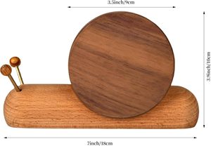 <span class=keywords><strong>Sous</strong></span>-verres en bois au design amusant et mignon, diamètre 35 pouces, cadeau de déménagement, décoration intérieure - Product Image 6