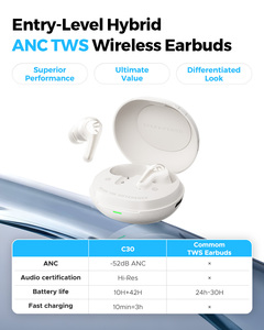 Écouteurs intra-auriculaires hybrides SoundPEATS C30 6.0 avec suppression du bruit TWS, portables, Auriculares, écouteurs <span class=keywords><strong>ANC</strong></span> - Product Image 2