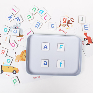Magnets <span class=keywords><strong>de</strong></span> réfrigérateur en bois Montessori, jouet magnétique avec <span class=keywords><strong>lettres</strong></span> et nombres, cartes <span class=keywords><strong>de</strong></span> <span class=keywords><strong>mots</strong></span> Alphabet pour apprendre les mathématiques, pour enfants - Product Image 2