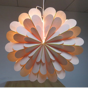 QF Shade Weihnachtsdekoration Hängende Ornamente Festliche Veranstaltungsgestaltung Faltbare <span class=keywords><strong>Origami</strong></span> 3D Herz Achteckige Papierlaterne - Product Image 5