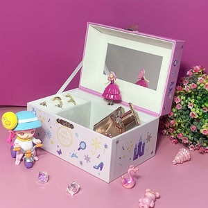 Boîte à musique en papier personnalisée à manivelle, motif ballerine, pour rangement de bijoux, durée <span class=keywords><strong>sonore</strong></span> 30 secondes, idéale pour cadeau de Noël ou d'anniversaire - Grande Vente - Product Image 2