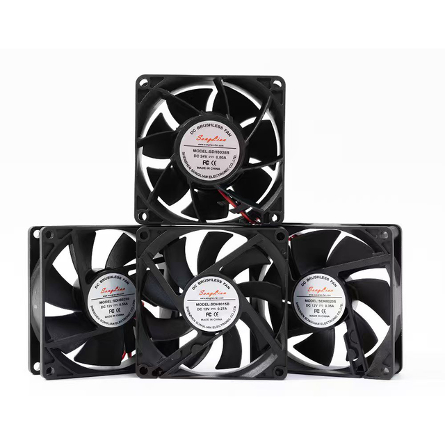 Silent DC AC Axial Fan 20mm 40mm to 120mm 4010 8025 9225 12038 5V 12V 24V 48V Ball Bearing Axial Cooling Fan 80x25mm Cooler Fans
