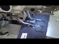 Machine à boutonnières industrielle automatique à point de chaînette à lit plat Zoje ZJ5821A avec moteur