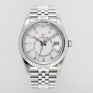 Luxury Super Quality Waterproof Mechanical 42mm ZF Factory ETA 2824 Movement 32.69.34 904l Steel Multifunction white Watch - Product Image 1