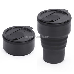 Bouteille d'eau sport pliable en silicone rouge, adaptée aux bébés, avec bouchon à paille, grande capacité chaud/froid pour le voyage - Product Image 1
