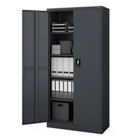 Armoire de rangement moderne en métal, verrouillable, réglable, pliable, pour bureau, maison, chambre, hôtel, multifonctionnelle