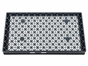 Plateau de culture rectangulaire en PP pour séchage de semis en serre, plateau de culture en plastique robuste avec base renforcée à mailles croisées - Product Image 4