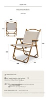 Chaises de camping de qualité supérieure, légères, portables, en métal, personnalisables, pour la pêche et les activités de plein air